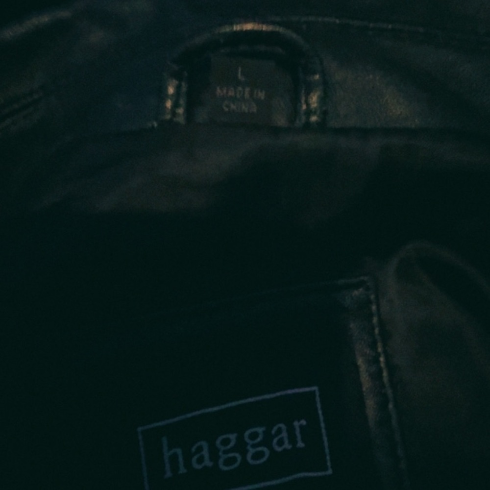 Haggar Black Lightweight Shirt Jacket with Full Zip - Picture 8 of 9